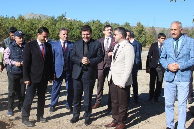 Hükümlüler Erzincan’da fidan dikti