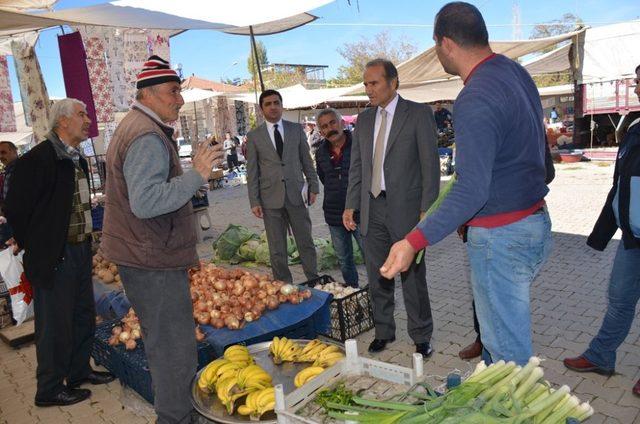 Başkan Kızıldaş  pazarcıların sorunlarını dinledi