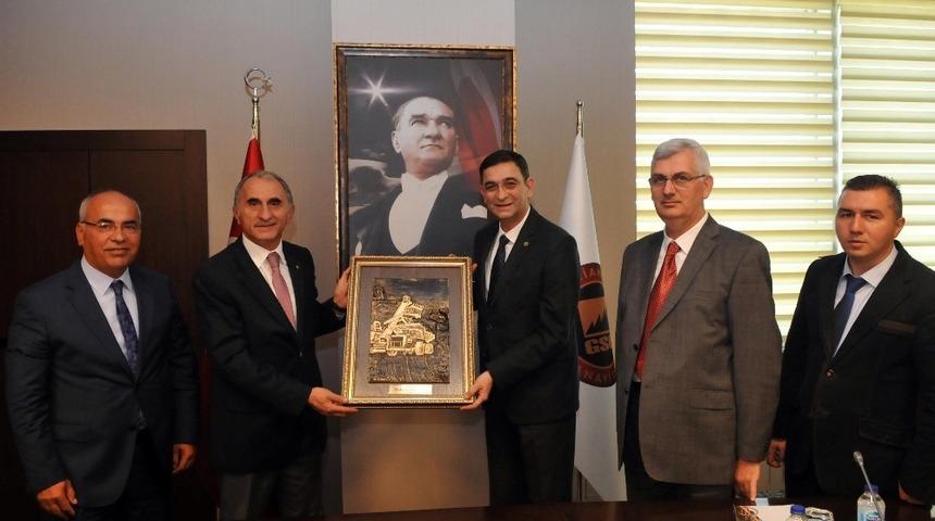 Tavşanlı Ticaret ve Sanayi Odası GSO&rsquo;ya ziyarette bulundu