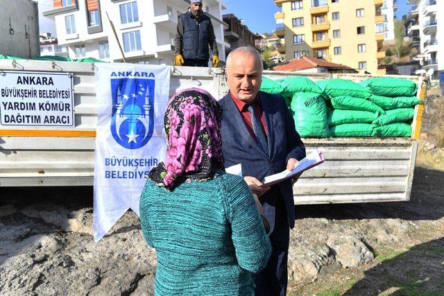 Ankara Büyükşehirden 80 bin dar gelirli aileye kömür yardımı