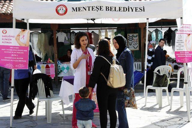 Menteşe’de kadınlar meme kanseri hakkında bilgilendiriliyor