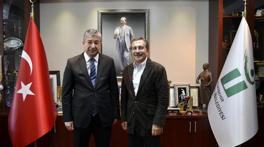 Kaymakam Yılmaz&rsquo;dan Başkan Ata&ccedil;&rsquo;a ziyaret