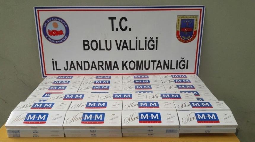 Bolu&rsquo;da, ka&ccedil;ak sigaralarla yakalanan 3 kişi g&ouml;zaltına alındı