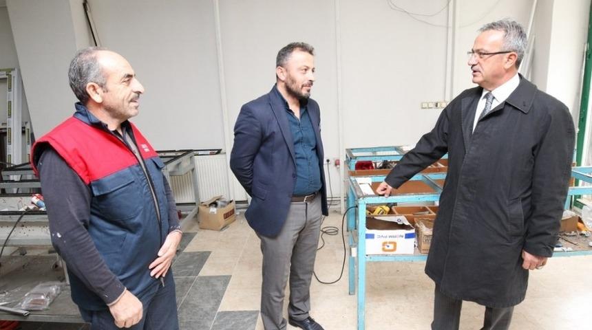 Başkan K&ouml;şker&rsquo;den esnaf ziyareti