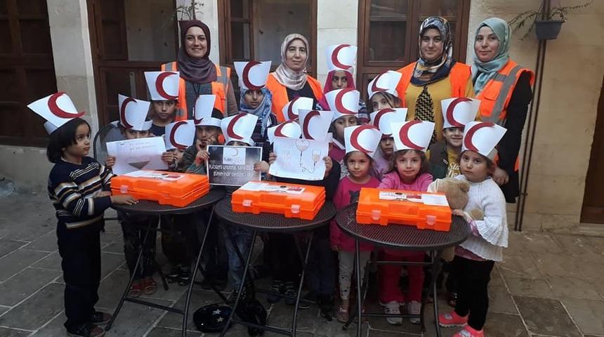 Türk ve Suriyeli çocuklar Kızılay’ın etkinliğine katıldı