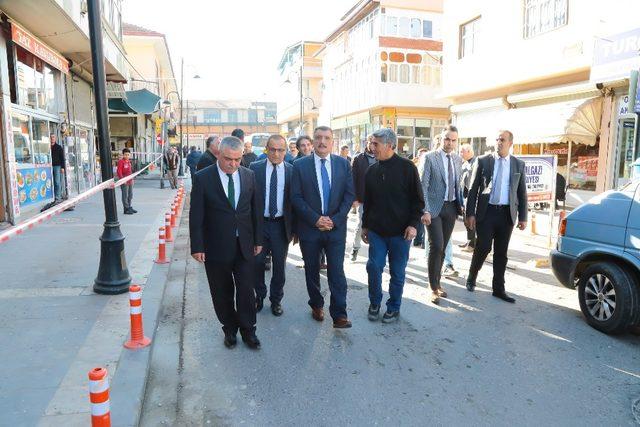 Malatya sokaklarında dış cephe düzenleme çalışmaları