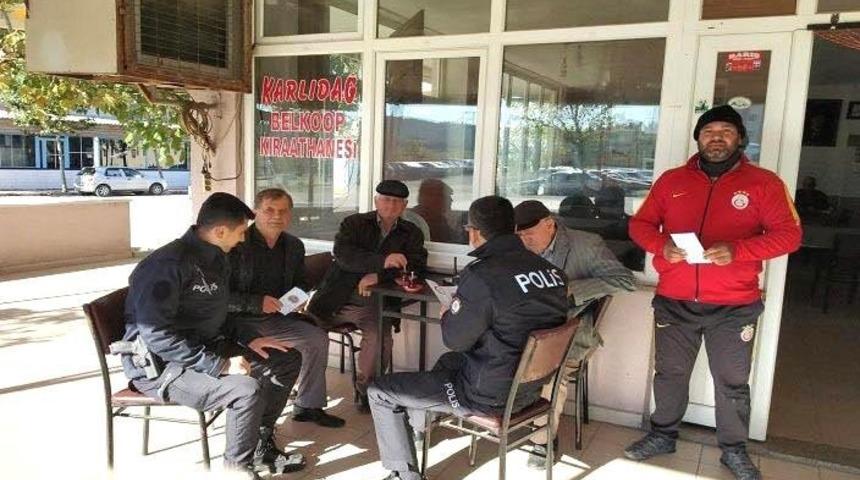 Polisten hırsızlığa karşı broş&uuml;rl&uuml; uyarı