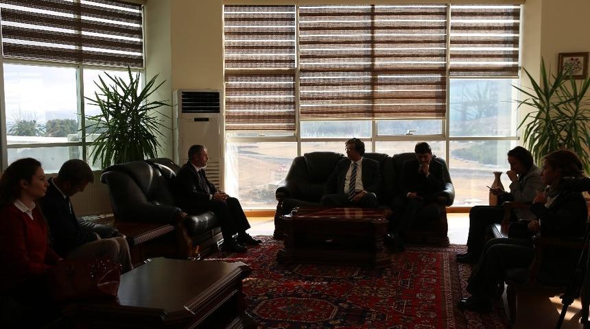 TANAP Genel M&uuml;d&uuml;r&uuml; D&uuml;zyol&rsquo;dan A&Uuml;&rsquo;ne ziyaret