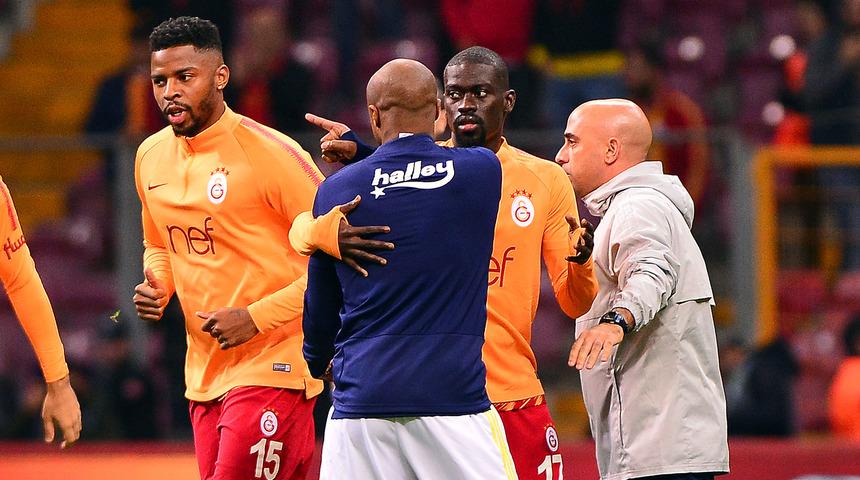 Galatasaray - Fenerbahçe maçı öncesi Donk ile Ayew tartıştı!