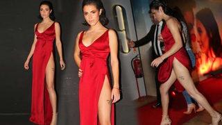  Serenay Aktaş derin yırtmaçlı elbisesi için açıklama yaptı!