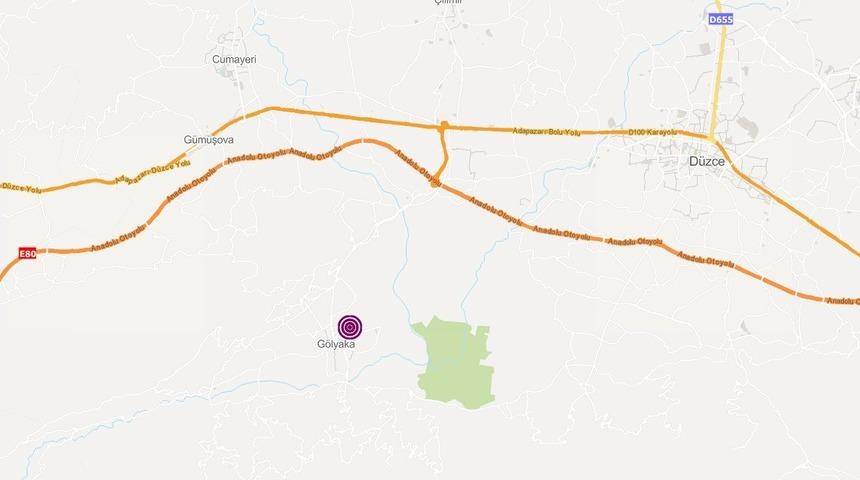 Düzce’de 3,6 büyüklüğünde deprem!