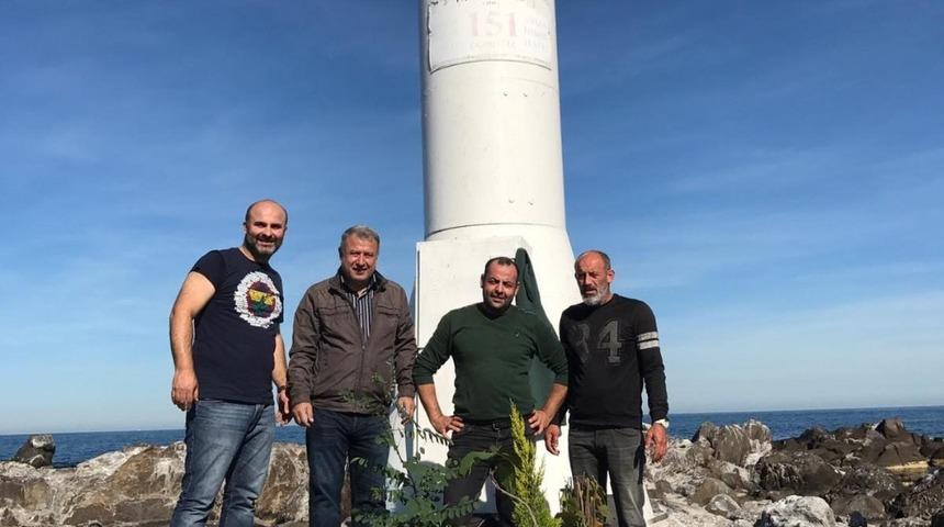 Fatsa Fener Adası&rsquo;na fidan diktiler