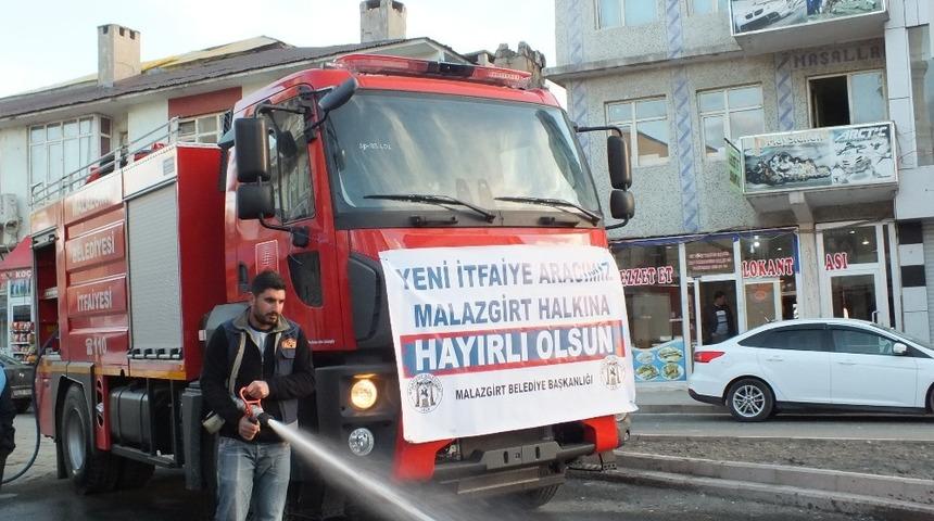 Malazgirt Belediyesi&rsquo;ne modern itfaiye aracı