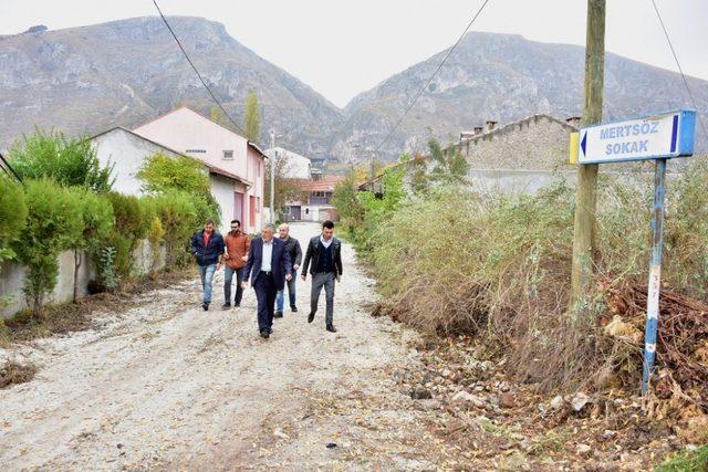 İnönü Mertsöz sokaktaki kilit taşı çalışmaları tamamlandı