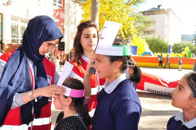 Dağ yöresi öğrencileri Kızılay’ı öğrendi