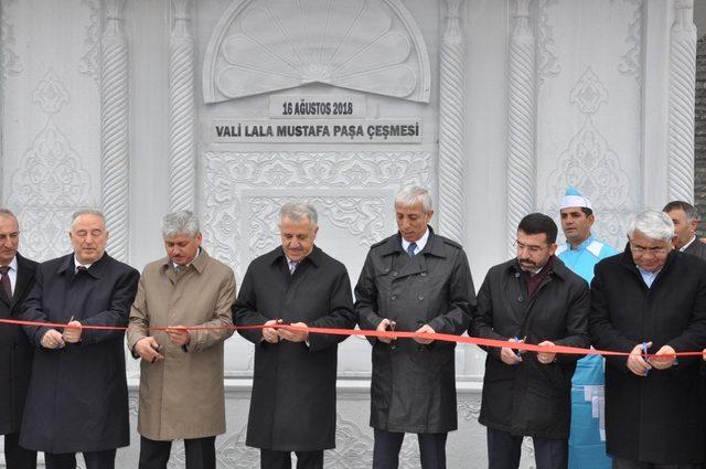 Vali Lala Mustafa Paşa Çeşmesi’nin açılışı yapıldı