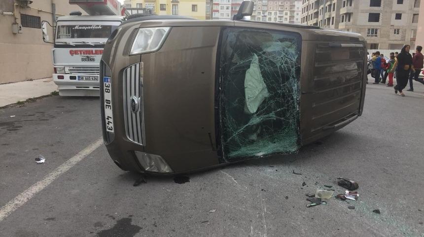 Kayseri&rsquo;de trafik kazası: 4 yaralı