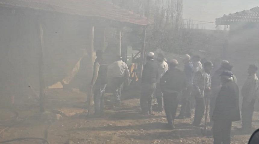 Sungurlu’da tandır yangını