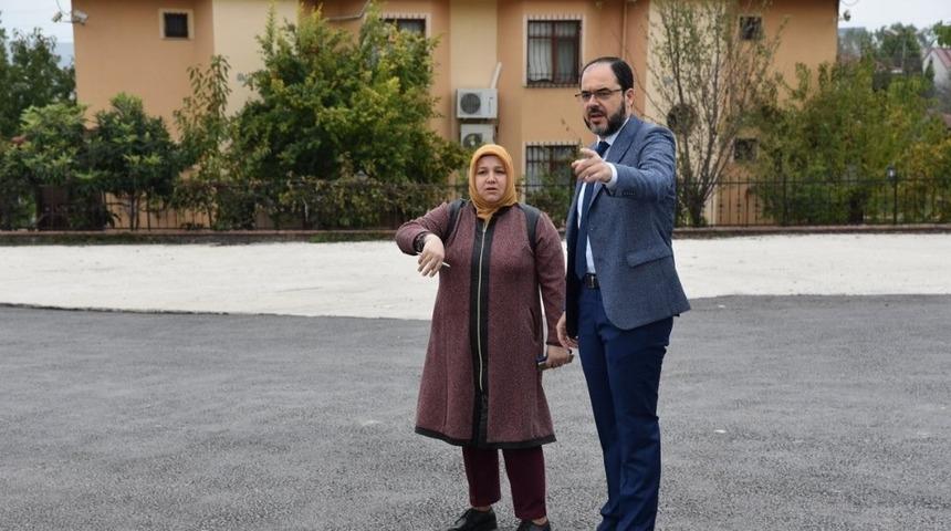 Başkan Ayaz &ccedil;alışmaları yerinde inceledi