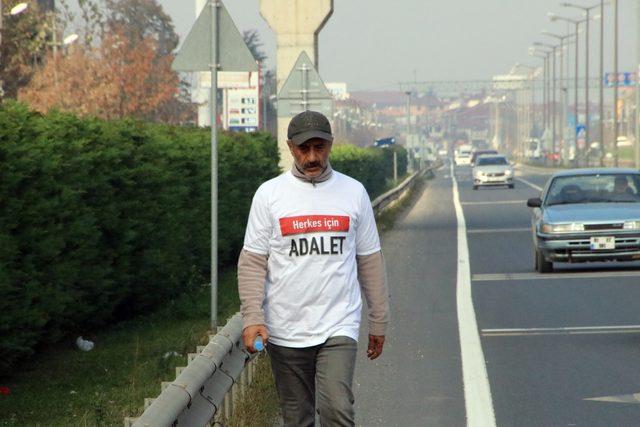 İstanbul'dan CHP Genel Merkezi'ne yürüyen yerel gazeteci Düzce'ye ulaştı