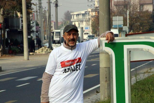 İstanbul'dan CHP Genel Merkezi'ne yürüyen yerel gazeteci Düzce'ye ulaştı