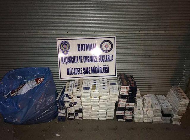 Batman’da 27 bin 600 paket kaçak sigara ele geçirildi