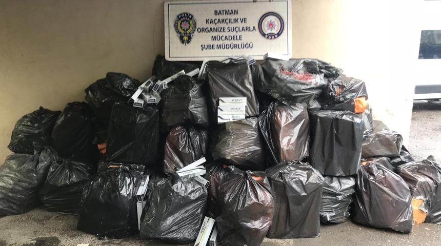 Batman’da 27 bin 600 paket kaçak sigara ele geçirildi