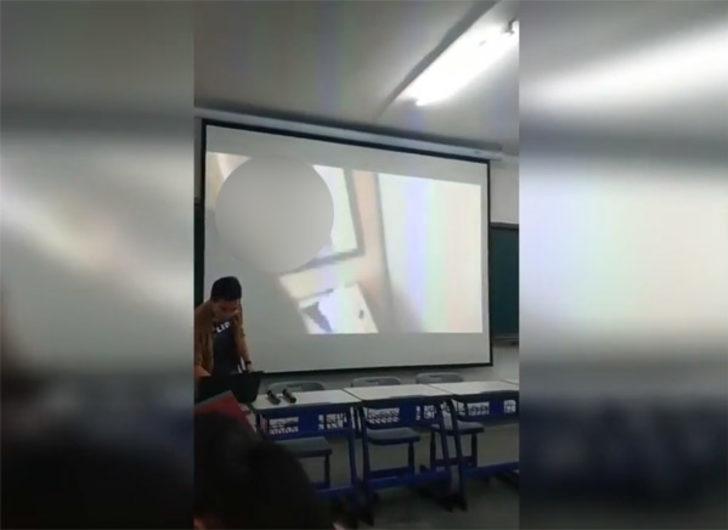 Sınıfta skandal görüntüler! Çırılçıplak... G4