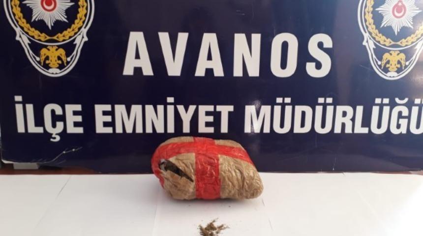 Avanos’ta 5 kilogram esrar ele geçirildi