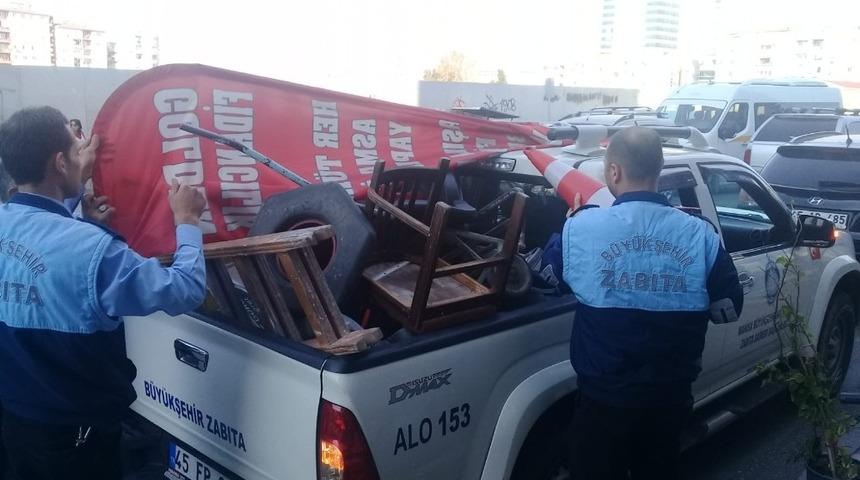 Kaldırım işgallerine sıkı denetim