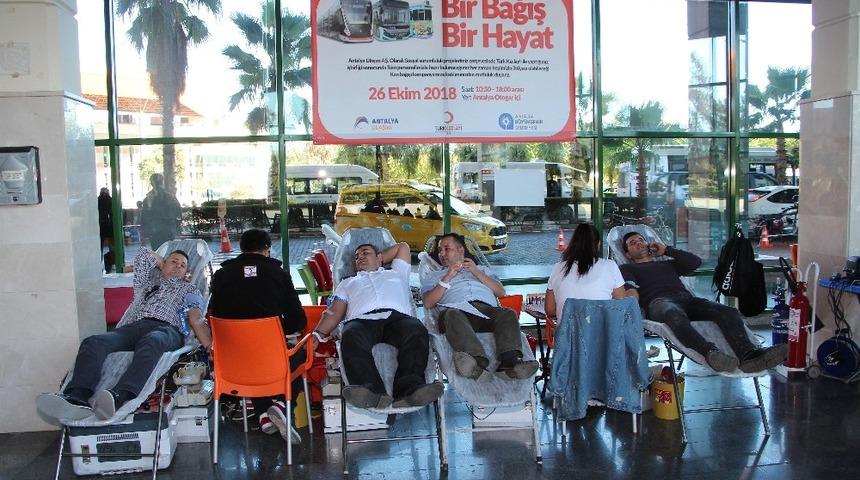 Antalya Ulaşım A.Ş&rsquo;den kan bağışı
