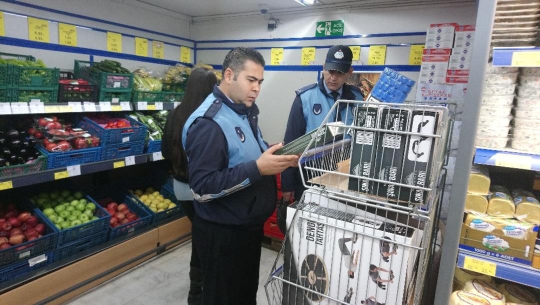 Zabıtadan etiket denetimi