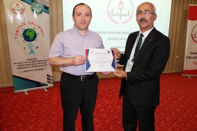 Tübitak bilim fuarları proje eğitim çalıştayı yapıldı