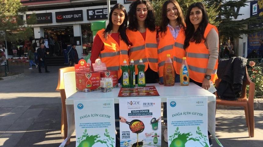 &Ouml;ğrencilerden atık yağ kampanyası