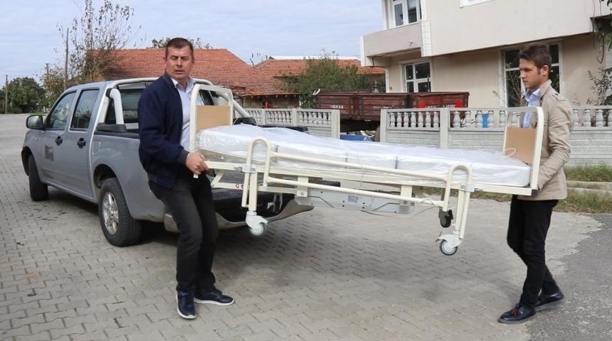 Ergene Belediyesinden ihtiyacı olanlara hasta yatağı