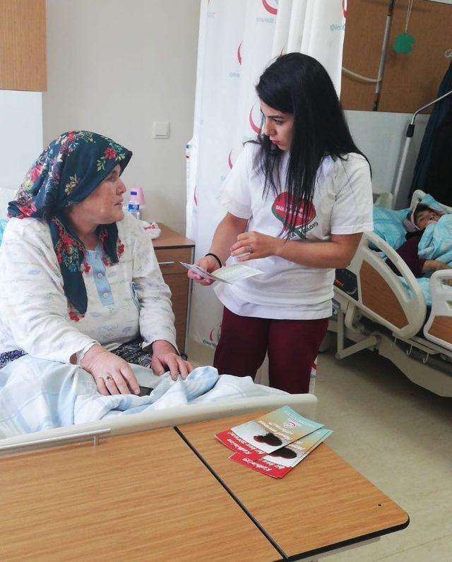 Hastanede organ bağış standı kuruldu