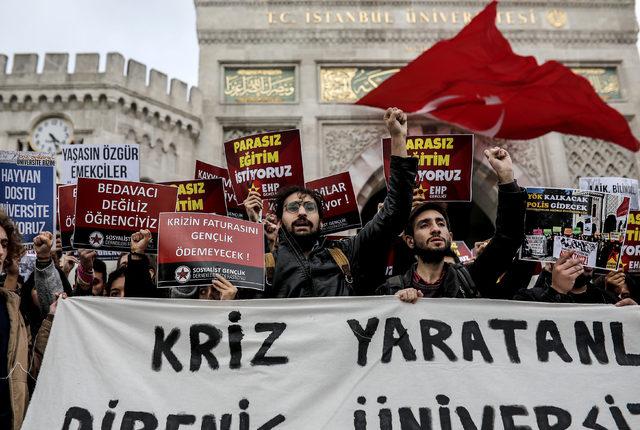 Beyazıt Meydanı nda YÖK protestosu 1