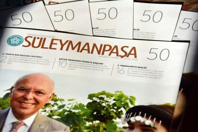 Süleymanpaşa Belediyesinin gazetesi 50. sayıya ulaştı