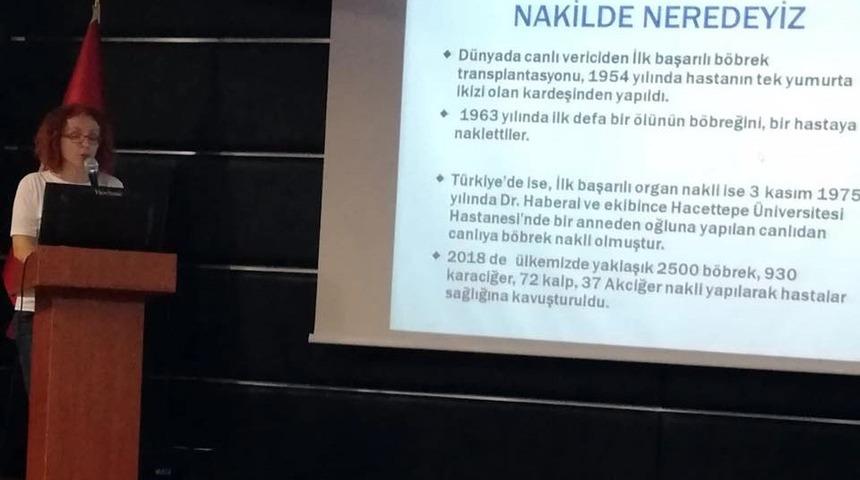 Sağlık &ccedil;alışanlarına organ naklinin &ouml;nemi anlatıldı