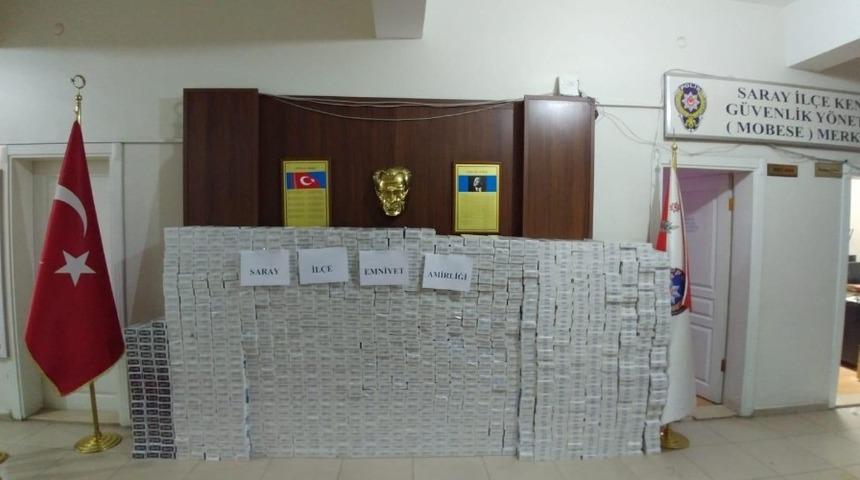 Van&rsquo;da 12 bin 450 paket ka&ccedil;ak sigara ele ge&ccedil;irildi