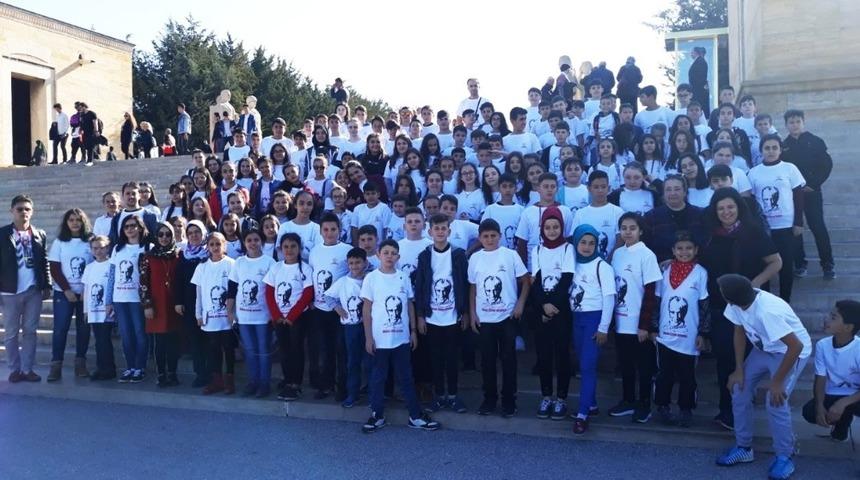 Kırkağa&ccedil;lı &ouml;ğrenciler Anıtkabir&rsquo;de