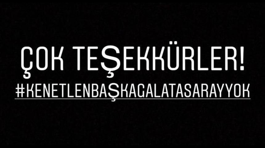 Galatasaray camiasından ortak paylaşım: ''Kenetlen başka Galatasaray yok''