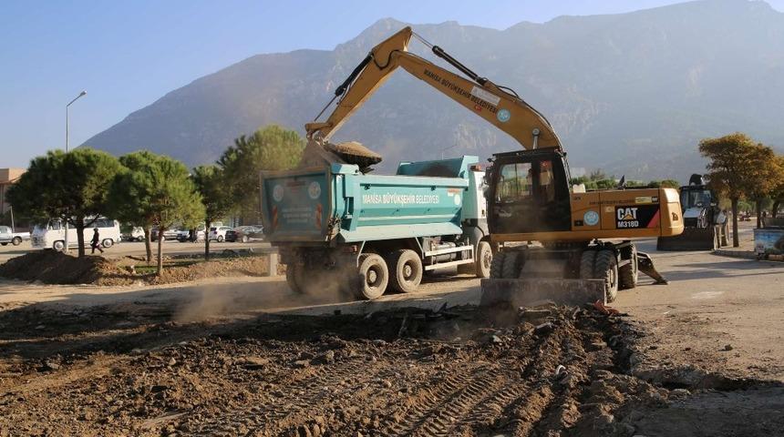 Manisa Şehir Hastanesi yolunda çalışmalar başladı
