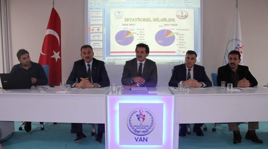 Van&rsquo;da &lsquo;Okul Sporları&rsquo; toplantısı