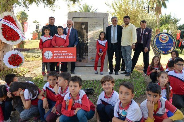 Yüzbaşı Mustafa Ertuğrul Aker anıtı açıldı