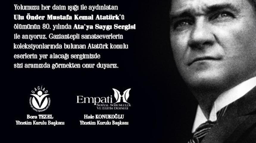 Gaziantep&rsquo;te 10 Kasım Ata&rsquo;ya saygı sergisi