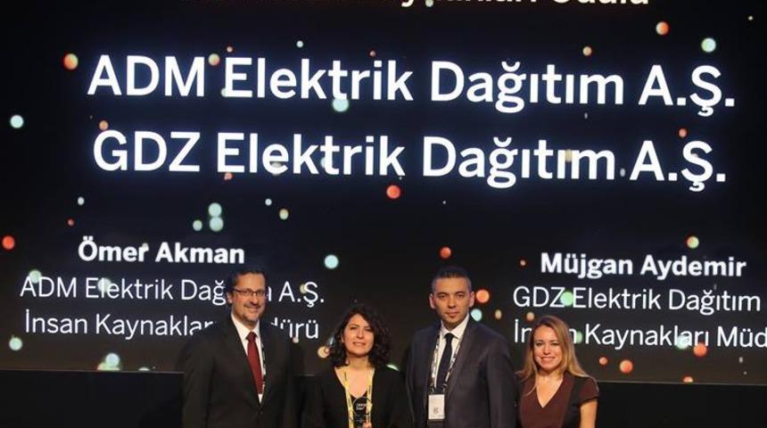 ADM ve GDZ Elektrik Dağıtımı onurlandıran ödül