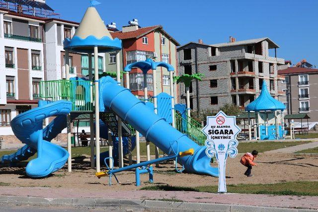 Beyşehir’de parklar dumansız hava sahası haline geldi