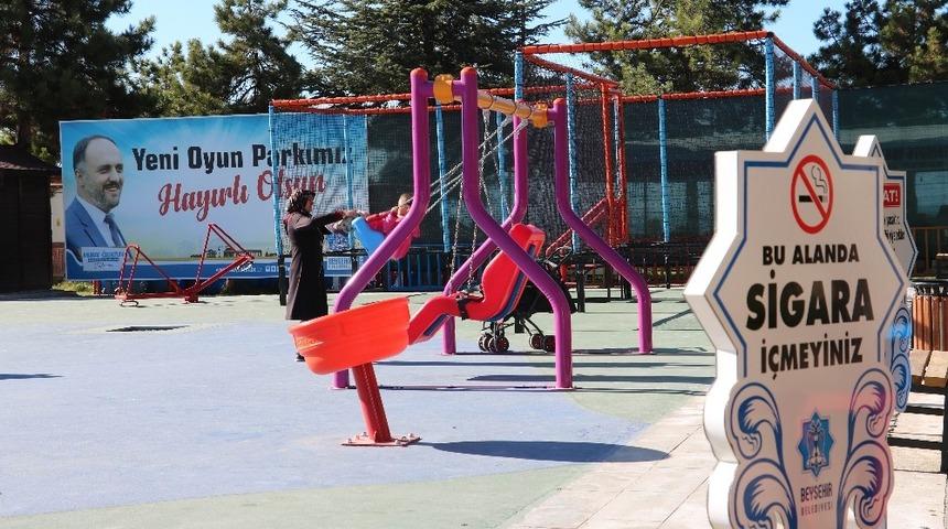 Beyşehir&rsquo;de parklar dumansız hava sahası haline geldi