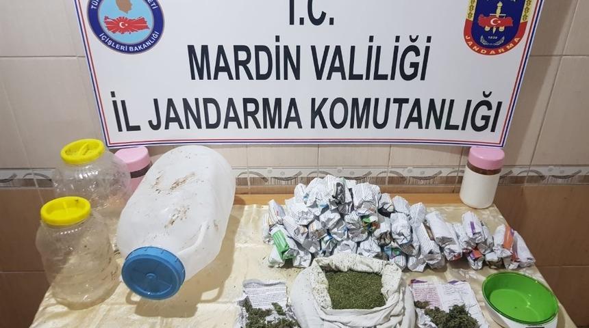 Mardin’de 1 kilo 800 gram uyuşturucu ele geçirildi